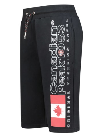 Canadian Peak Bermudy dresowe "Pogoeak" w kolorze czarnym