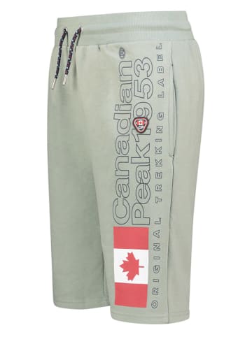 Canadian Peak Bermudy dresowe "Pogoeak" w kolorze oliwkowym