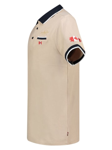 Canadian Peak Koszulka polo w kolorze beżowym