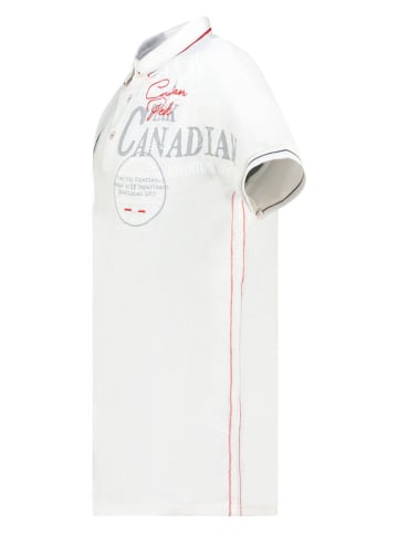 Canadian Peak Koszulka polo "Kadventureak" w kolorze białym