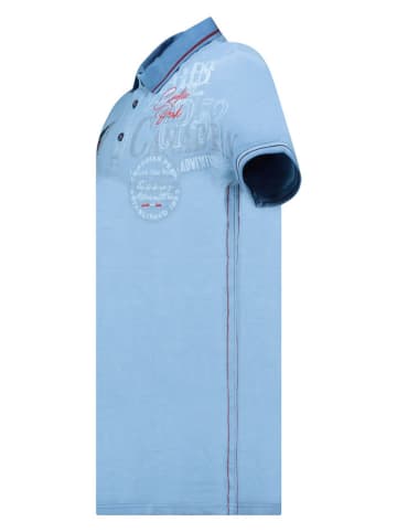 Canadian Peak Koszulka polo "Kadventureak" w kolorze błękitnym