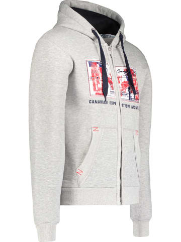 Canadian Peak Sweatjacke "Ginameak" in Hellgrau