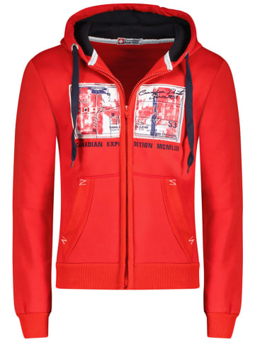 Canadian Peak Sweatjacke "Ginameak" in Rot