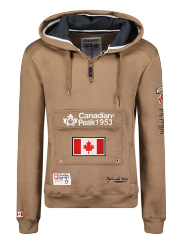 Canadian Peak Hoodie "Galapagos" in Hellbraun