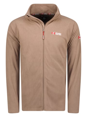 Canadian Peak Kurtka polarowa "Tugeak" w kolorze szarobrązowym