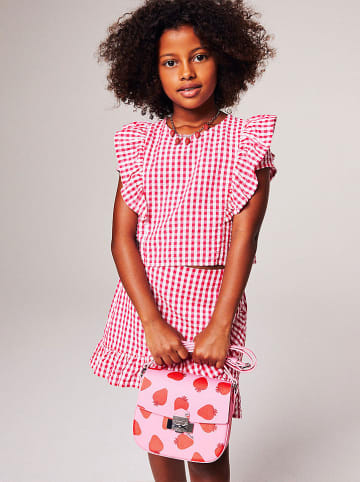 Benetton Shirt in Rot/ Weiß