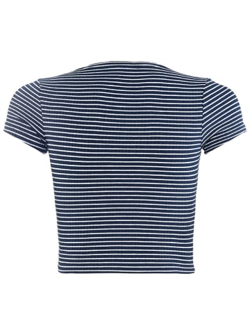 Blue Effect Shirt in Dunkelblau/ Weiß