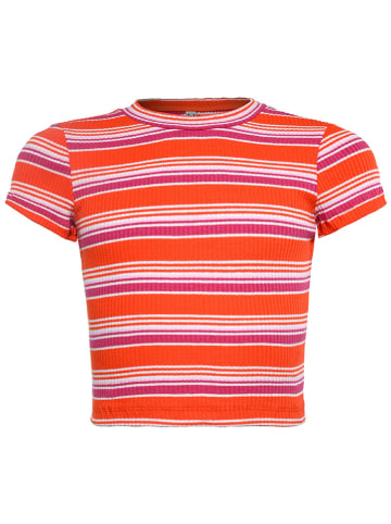 Blue Effect Shirt in Orange/ Lila