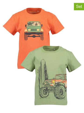Blue Seven 2er Set: Shirts in Orange/ Khaki