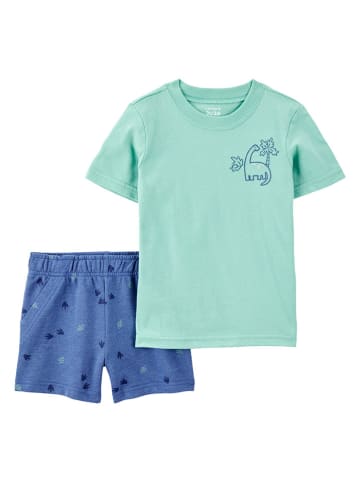 carter's 2tlg. Outfit in Türkis/ Blau