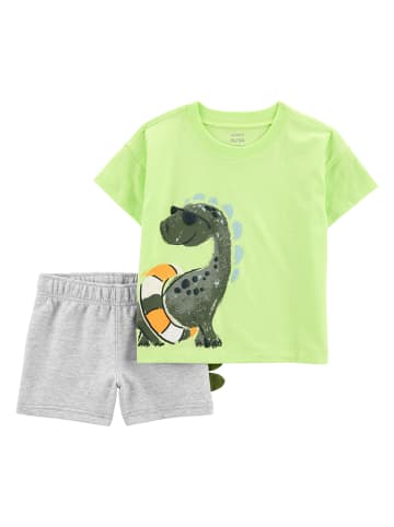 carter's 2tlg. Outfit in Grün/ Grau