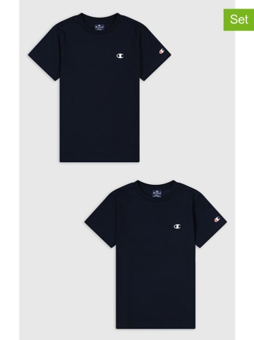 Champion 2er-Set: Shirt in Dunkelblau