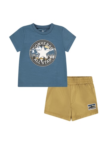 Converse 2tlg. Outfit in Blau/ Hellbraun