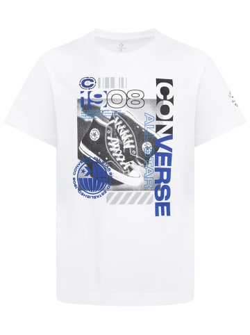 Converse Shirt in Weiß/ Blau