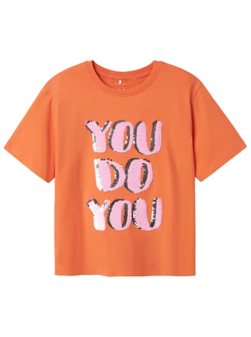 name it Shirt "Helka" in Orange/ Rosa