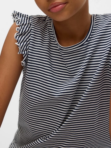 Vero Moda Girl Shirt "Leila" in Dunkelblau/ Weiß