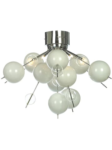 näve Plafonnière wit/zilverkleurig - Ø 57 cm