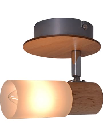 näve Lampa sufitowa "Todtnau" w kolorze jasnobrązowo-białym - Ø 10 cm
