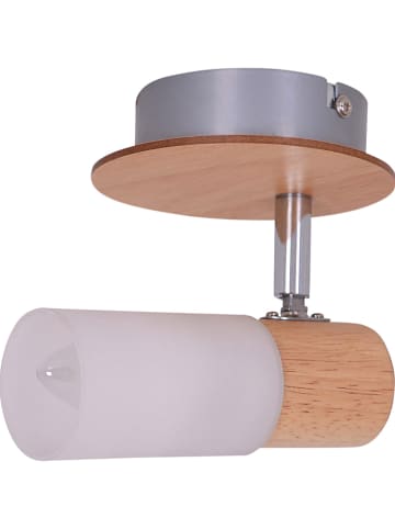 näve Plafonnière "Todtnau" lichtbruin/wit - Ø 10 cm