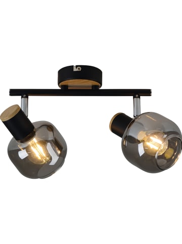 näve Plafonnière "Fumoso" grijs - (B)31 cm