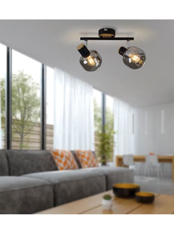 näve Plafonnière "Fumoso" grijs - (B)31 cm