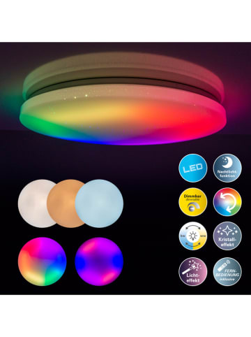 näve Ledplafonnière "Rainbow" wit - Ø 60 cm