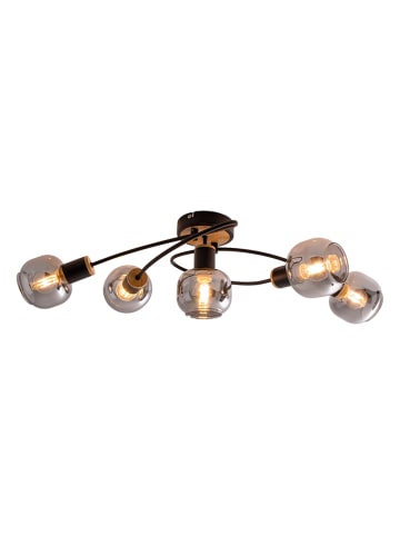 näve Lampa sufitowa "Fumoso" w kolorze czarnym - 65,5 x 25,5 x 18,5 cm