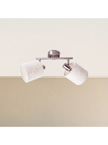 näve Deckenleuchte "Maron" in Silber/ Beige - (B)46 cm