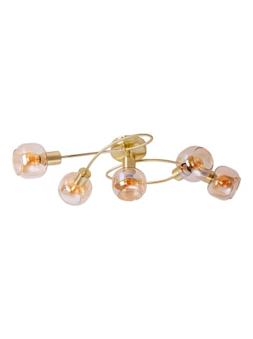 näve Ledplafonnière "Libby" goudkleurig - (B)61,4 x (D)21 cm