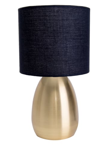 näve Tafellamp "Aurum" goudkleurig/donkerblauw - (H)33 x Ø 17,5