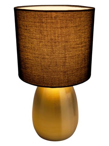 näve Tischleuchte "Aurum" in Gold/ Dunkelblau - (H)33 x Ø 17,5