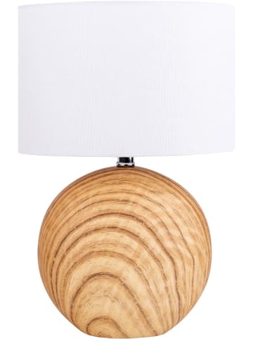 näve Lampa stołowa "Woody" w kolorze białym
