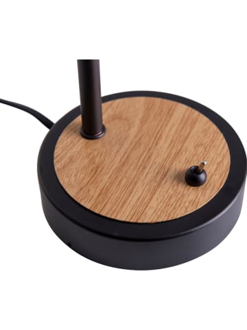 näve Tafellamp "Fumoso" zwart/naturel - (H)39 cm