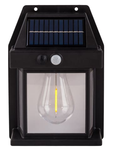 näve Solarne lampy ścienne (2 szt.) "Mira" w kolorze czarnym - 12 x 17 cm