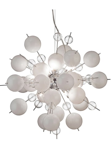 näve Lampa wisząca w kolorze srebrno-białym - Ø 65 cm