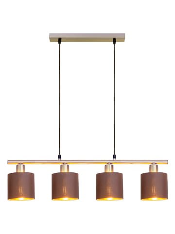 näve Lampa wisząca "Maron" w kolorze jasnobrązowym - 72,4 x 12 cm