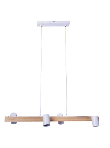 näve Hanglamp "Frida" lichtbruin/wit - (B)80 x (H)120 x (D)24 cm