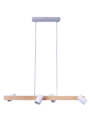 näve Lampa wisząca "Frida" w kolorze jasnobrązowo-białym - 80 x 120 x 24 cm