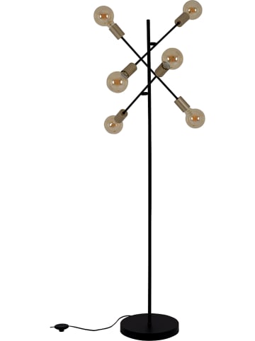 näve Staande lamp "Modo" zwart/goudkleurig - (H)150 cm