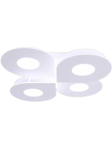 näve LED Deckenleuchte "Smilla" in Weiß - (H)7,5 x Ø 50 cm