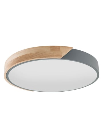 näve Ledplafonnière "Borneo" lichtbruin/grijs - energieklasse F (A tot G)