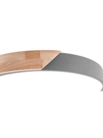 näve Ledplafonnière "Borneo" lichtbruin/grijs - energieklasse F (A tot G)