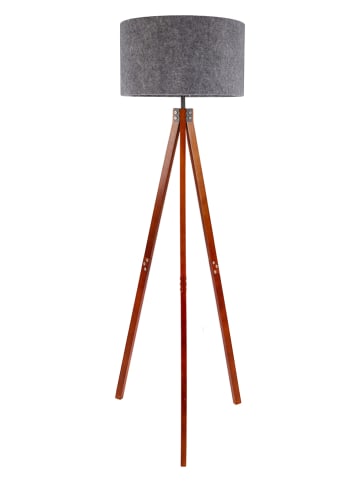 näve Staande lamp "Filco" grijs/bruin - (H)147 x Ø 45 cm