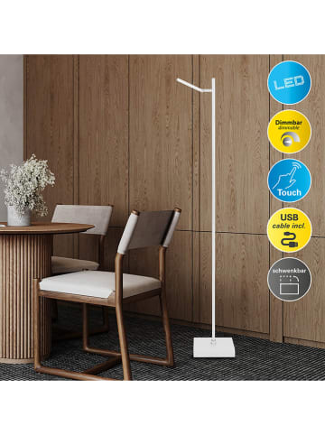 näve LED-Standleuchte "Lupa" in Weiß - EEK F (A bis G)