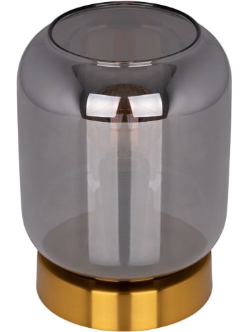 näve Tafellamp "Alessio" grijs/goudkleurig - (H)17 x Ø 20 cm