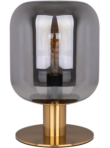 näve Lampa stołowa "Alessio" w kolorze złoto-szarym - wys. 30 x Ø 20 cm