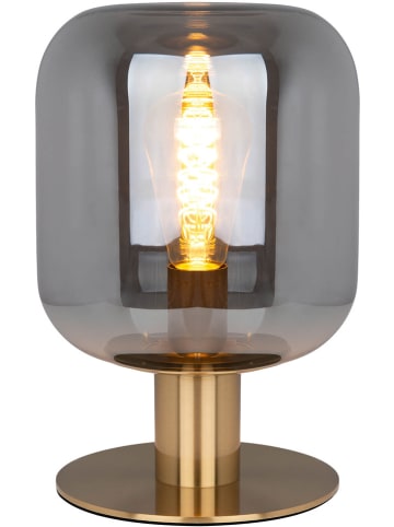 näve Lampa stołowa "Alessio" w kolorze złoto-szarym - wys. 30 x Ø 20 cm