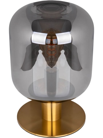 näve Lampa stołowa "Alessio" w kolorze złoto-szarym - wys. 30 x Ø 20 cm