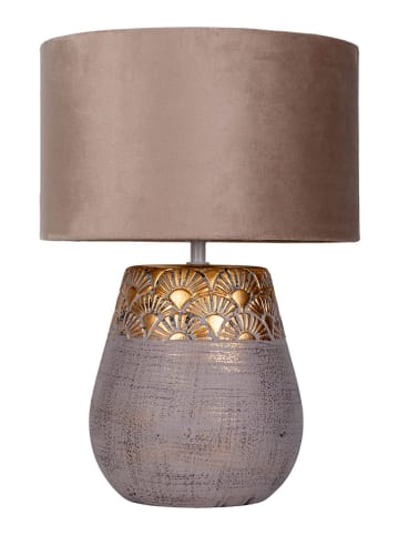 näve Lampa stołowa "Bronco" w kolorze szaroróżowym - wys. 39 x Ø 26 cm