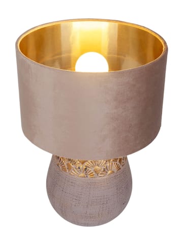 näve Tischleuchte "Bronco" in Altrosa - (H)39 x Ø 26 cm